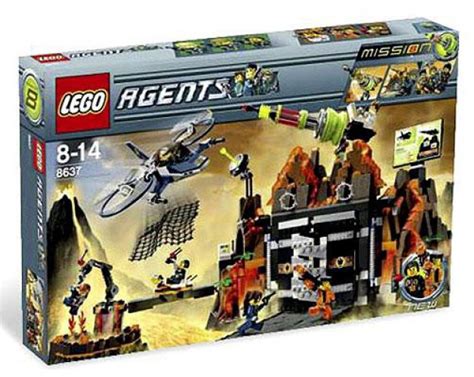Lego Agents Mission 8 Volcano Base Exclusive Set 8637 Toywiz