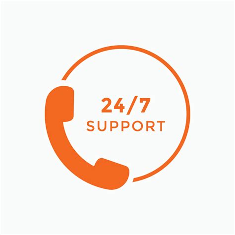 24 Hours Customer Service Icon 24 7 Support Icon Sign Button Customer