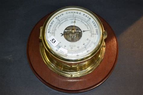 Schatz Brass Ship Barometer Barometers And Thermometers Industry