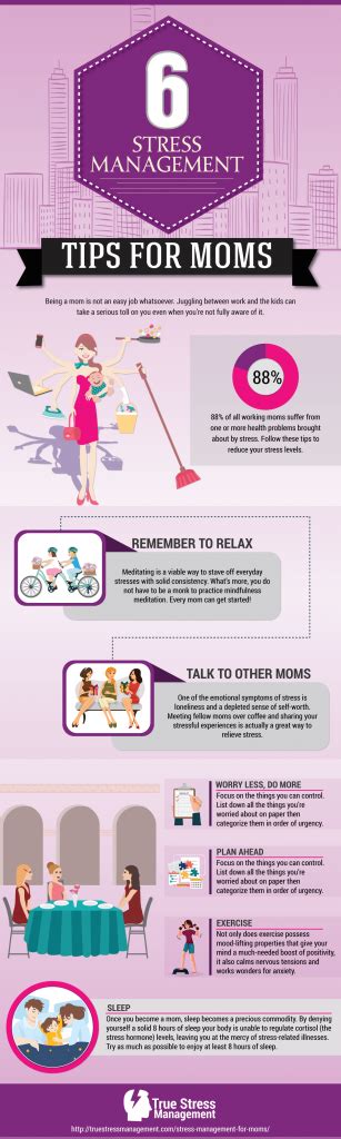 Stress Management For Moms 50 Infographics To Help You Less Your