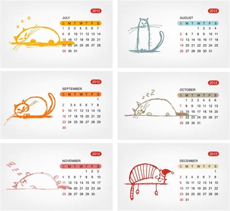 Template Coreldraw Calendars Vectors Free Download New Collection