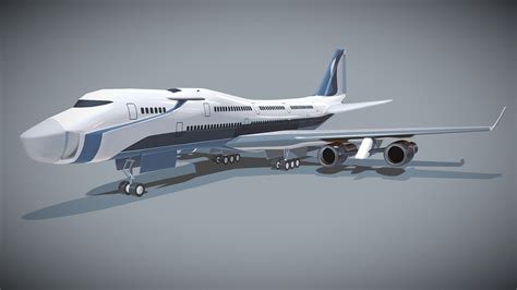 Futuristic Commercial Jet Concept Buy Royalty Free 3d Model By