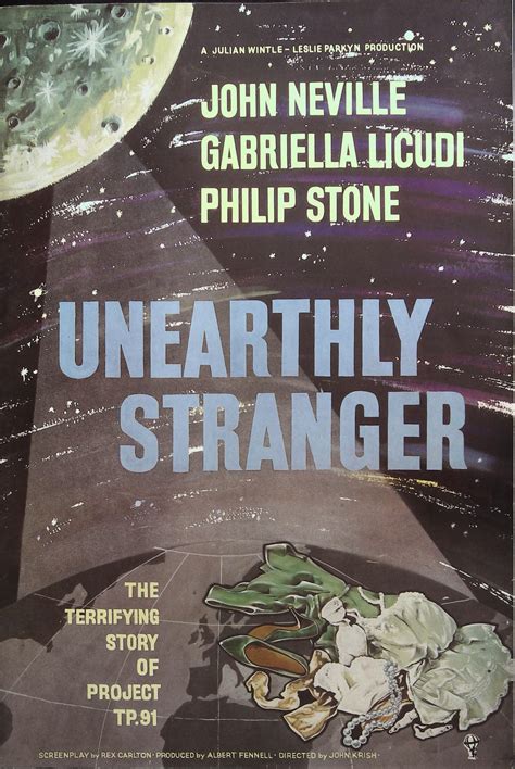 Unearthly Stranger English Pressbook 1963 John Neville Gabriella Licud