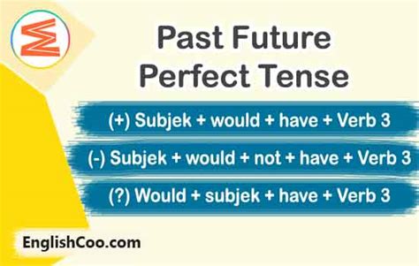 Contoh Kalimat Past Future Perfect Tense Lengkap EnglishCoo