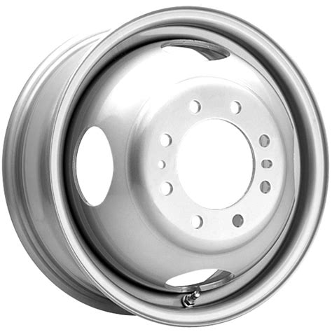 16 Inch Pacer 179s Steel Dually Trailer 16x6 8x65 Silver Wheel Rim