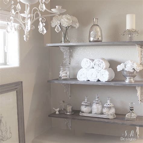 Diy Master Bathroom Shelving With A Rustic Glam Feel Create Your Own