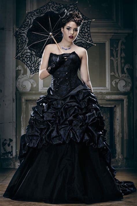 Extraordinary Black Gothic Wedding Gown Etsy