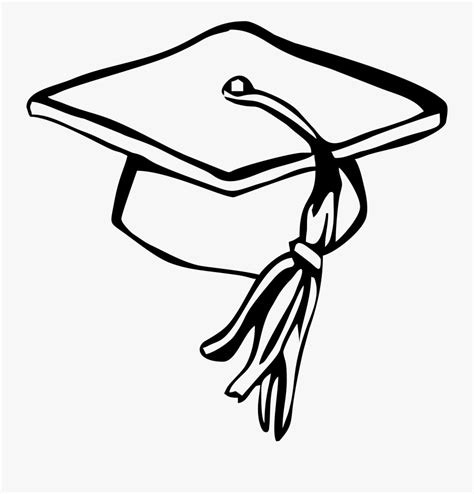 Graduation Hat Clipart Black And White Free Transparent Clipart