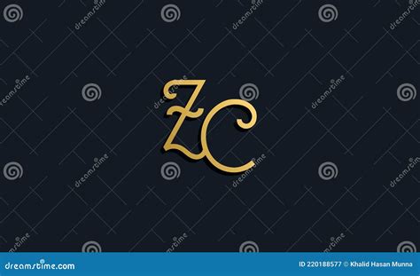 luxury fashion initial letter zc logo stock illustration illustration of logo company 220188577