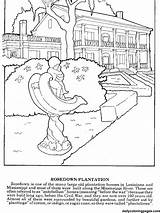 Louisiana Coloring Plantation History Worksheets Worksheeto Via Template sketch template