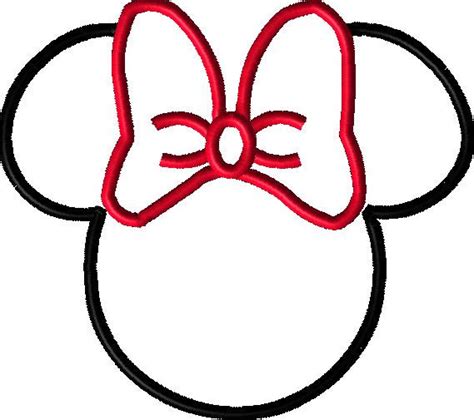 Minnie Mouse Bow Template