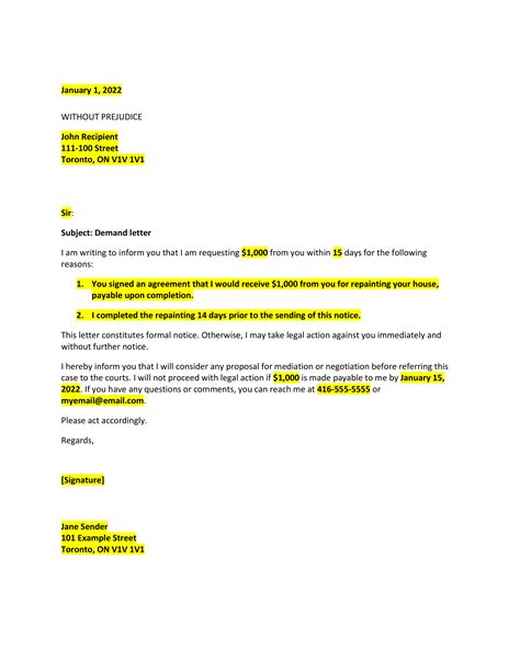 Demand Letter Free Template Guide Square One