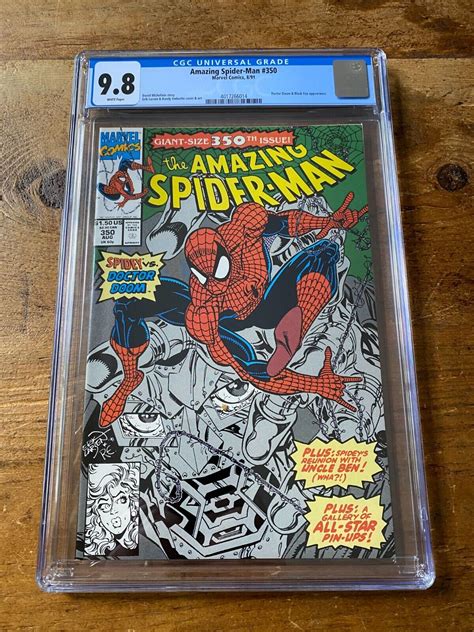 Amazing Spider Man 350 Marvel Comics Cgc 98 Doctor Doom Appearance