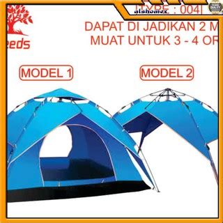 AL219 Tenda Camping Tenda Kemah Speeds 4-5 Orang Lipat Portable Besar