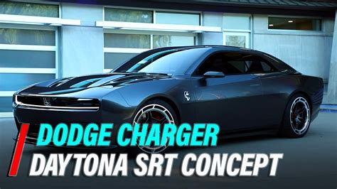 First Look Dodge Charger Daytona Srt Electric Muscle Car Concept Youtube