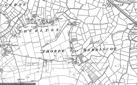 Historic Ordnance Survey Map Of Thorpe 1884 Francis Frith