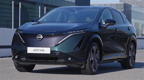 Nissan Ariya Electric Suv In Aurora Green Youtube