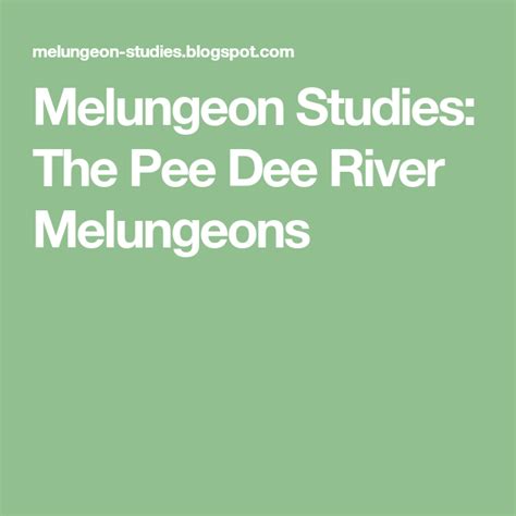 Melungeon Studies The Pee Dee River Melungeons River Dna Project Pee