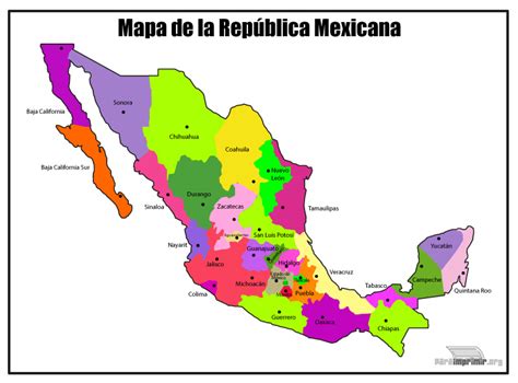 The Best 27 Pdf Mapa De La Republica Mexicana Con Division Politica Con
