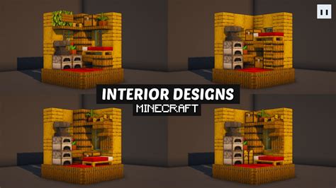 Minecraft 3x3 Interior Designs Small Simple Survival House