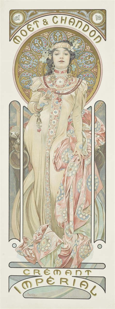 Alphonse Mucha 1860 1939 MoËt And Chandon Dry Imperial Christies