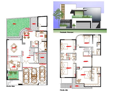 Two Storey House Plan In Dwg File Cadbull My XXX Hot Girl