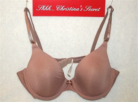 Inspirations Maidenform Bra Padded 06560 06510 Toasted Brown Sz 34b