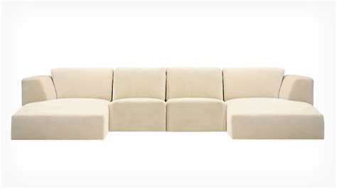 Morten 4 Piece Sectional Sofa With Chaise Fabric Eq3