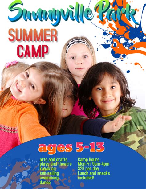 Copy Of Kids Summer Camp Flyer Postermywall