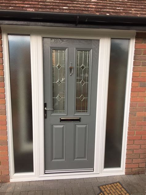 grey composite door fitted  waltham abbey  canon windows