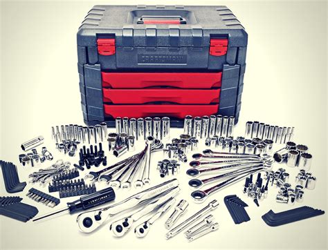 Mechanics Tool Box With Tools