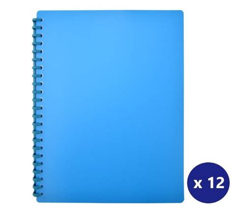 Beautone 100851923 Display Book Fixed Euro Matte Pp A4 20 Pockets Blue