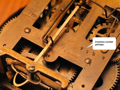 Interpreting The Numbers On An Antique German Clock Movement Antique