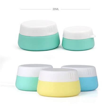 Mudder Silicone Cosmetic Containers Cream Jar With Sealed Lids 3