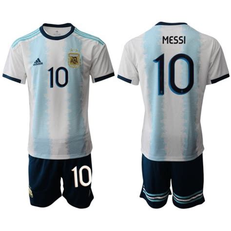 Kids Argentina 10 Messi Home Authentic 201920 Soccer Jersey