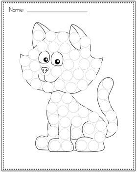 Take a look at these fun ideas for prewriting tots looking to play with patterns glass gems and dot markers. FREE Dot Marker Activities | DOG & CAT Printable FREEBIE ...