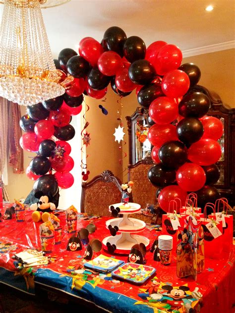 Mickey Mouse Balloon Arch Mickey Mouse Balloons Mickey Mouse Party