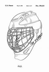 Hockey Ice Patents Drawing Patent Mask sketch template