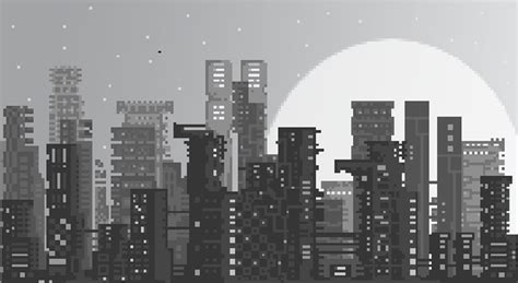 Black Duck Overlord Pixel Art City View