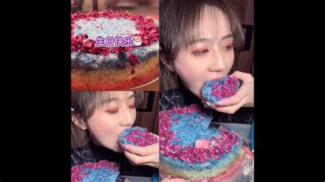 Asmr Ice Cake Eating 🧊 Celebration Of 100 Subbies ️😍🥰 Youtube