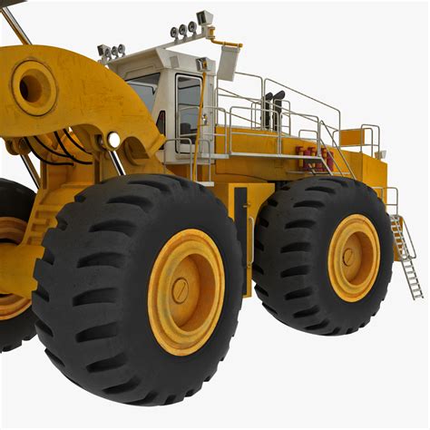 Mining Wheel Loader Letourneau L 2350 Rigged 3d Model 239 Max Free3d
