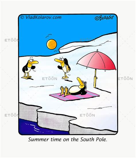 Summer Time On The South Pole Etoon Cartoons