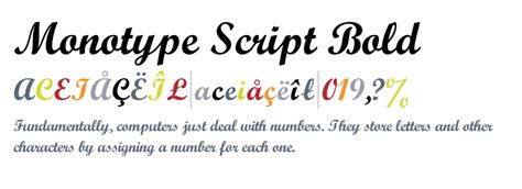 Browse a unique collection of the best bold fonts and thousands of free typefaces to download. Monotype Script™ Bold - Fonts.com