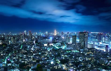 Wallpaper The Sky Night The City Lights Japan Tokyo Images For