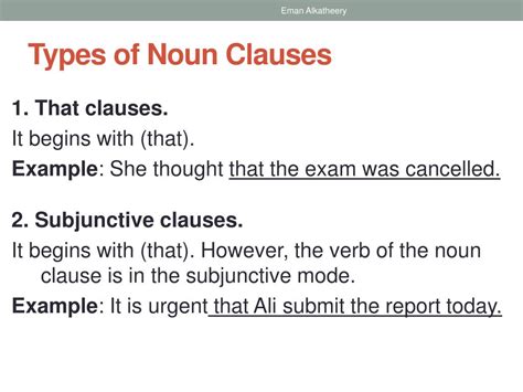 Where she lives is not considered. PPT - Noun Clauses PowerPoint Presentation, free download ...