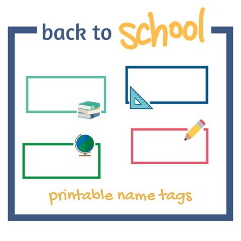 Back To School Printable Name Tags Keeping It Real