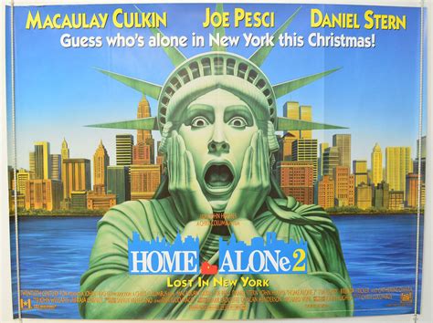 Home Alone 2 Lost In New York Teaser Advance Version Original Cinema Movie Poster From