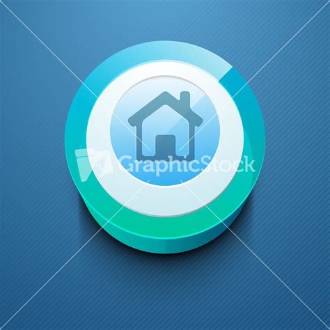 Glossy 3d Web 20 Home Or Homepage Symbol Icon Set