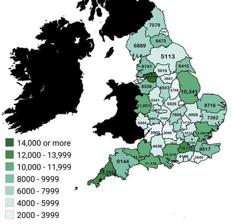 Number Of Words In Each English Countys Wikipedia Article Oc R