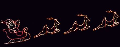 outdoor christmas decorations  silhouette santa